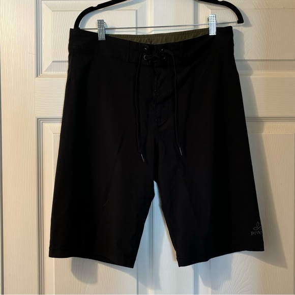 NWOT! PrAna Board Short, Black, Size 32 - Picture 1 of 4